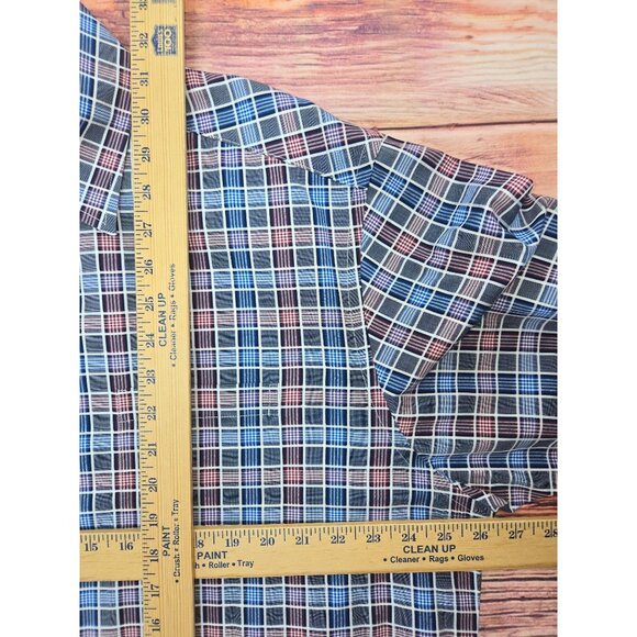 Johnston & Murphy Mens Tailored Fit Plaid Shirt XL - Picture 8 of 8